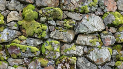 Mossy stone wallpaper in various colors