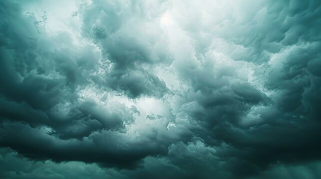 Overcast sky filled with dark clouds