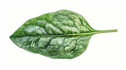 Fototapeta premium Spinach leaf isolated on white background
