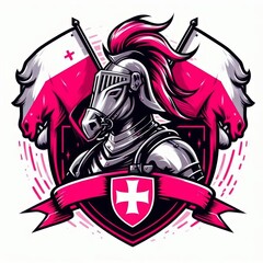 medieval knight with sword