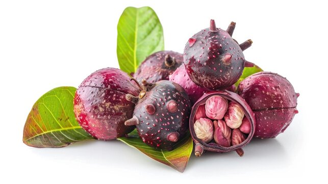 Isolated Betel nut fruits on white background