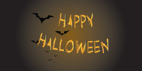 Halloween background, Happy Halloween banner, poster, card, social media post, web, vector