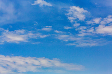 Blue sky with light clouds perfect for nature backgrounds or atmospheric wallpaper