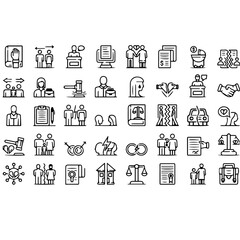 Set of globe symbol world icon