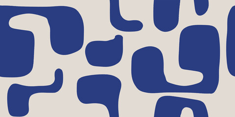 Minimalist trendy artistic art pattern. Modern black and white vector template for design.
