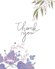 floral greeting card