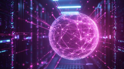 Obraz premium The Networked Digital Sphere