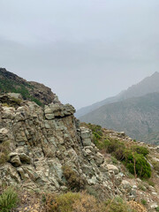 Chemin de randonnée dans le massif du Monte Padro, Asco, Corse