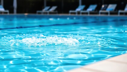 Obraz premium swimming pool in the hotel