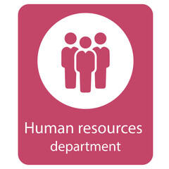 Human resources department sign for templates.
