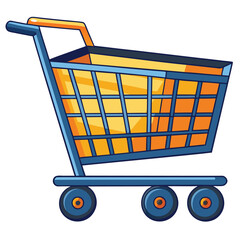 Shopping cart vector illustration