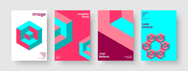 Fototapeta premium Modern Poster Layout. Creative Banner Design. Isolated Report Template. Business Presentation. Background. Brochure. Flyer. Book Cover. Journal. Handbill. Brand Identity. Notebook. Newsletter