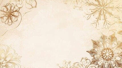 Delicate vintage mandala with symmetrical floral patterns on a light abstract background
