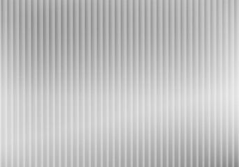 Obraz premium Texture of ribbed glass. Abstract black and white gradient background with vertical stripes. Translucent plastic texture. Vector illustration