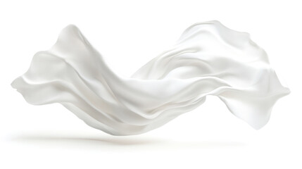 Soft white cloth are simple yet elegant for graphic design or wallpaper.