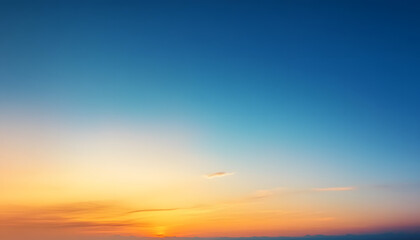 Obraz premium abstract wide blue sky sunset gradient banner sunset sky abstract background for banner design