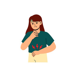 Woman Cholera Symptoms 1 Nausea