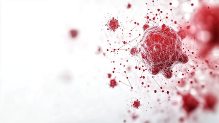 a close-up of a human cell under a microscope, depicting the eff