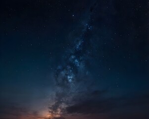 Fototapeta premium Starry Milky Way Galaxy Background 