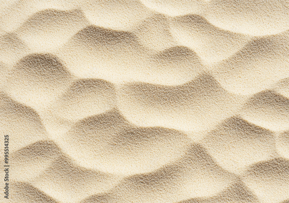 Aufkleber aerial view of wavy sand texture forming a desert background