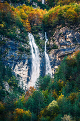 Autumn in Val Raccolana. Between peaks, lakes and streams. Julian Alps
