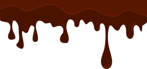 Melted Chocolate Corner Border