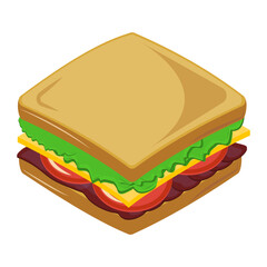 Sandwich Vector Illustration