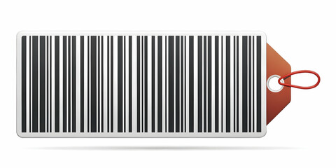 Flat Isolated Barcode and Price Tag Icons: Sleek Vector Illustration for Retail Promotions, Business Branding, and Marketing Campaigns on White Background