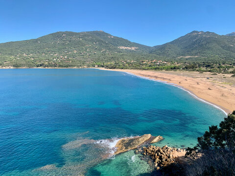 Plage de Capu Laurosu, Propriano, Corse