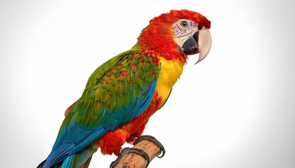 Obraz premium Parrot images, blue and yellow macaw, macaw white isolated background