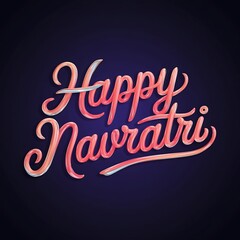 Fototapeta premium Navratri, Happy Navratri, Poster, Banner, Illustration Art. 