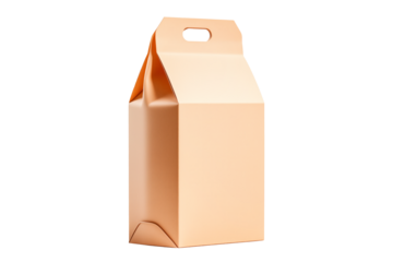 Colorful beverage carton isolated on white background, representing diversity and freshness.
