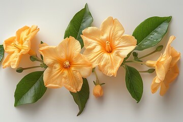 Naklejka premium Jessamine, Spanish Flower isolated on white background.