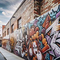 graffiti on the wall