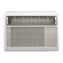 External air conditioning unit on a pink stand