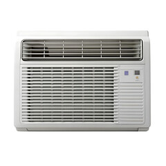 External air conditioning unit on a pink stand