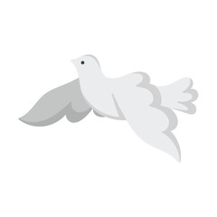 White Dove Illustration - Single Vector 09