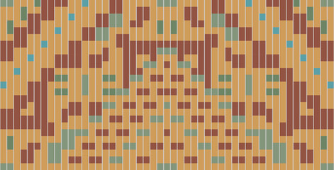 Retro Islamic Art Geometric Patternfolk Embroidery, Aztec Geometric Ornament Print. Design for Carpet, Wallpaper, Clothing, Wrapping, Fabric