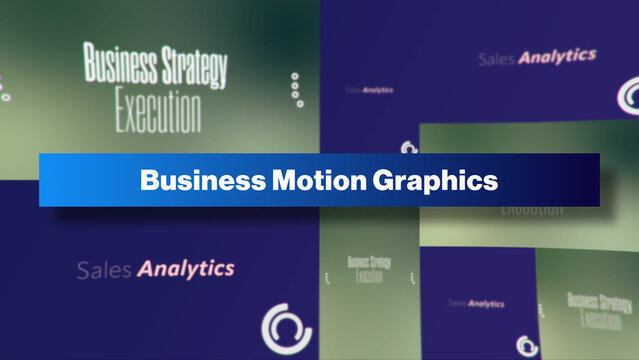 Business Motion Graphics | Multi-Resolutions and Color Control Panel