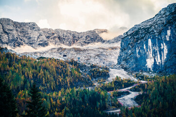 Autumn in Val Raccolana. Between peaks, lakes and streams. Julian Alps