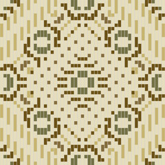 Indian South Korean Traditional Patternfolk Embroidery, Aztec Geometric Ornament Print. Design for Carpet, Wallpaper, Clothing, Wrapping, Fabric