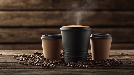 The Coffee Cups on Table