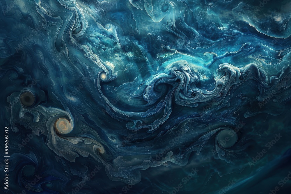 Fototapete a mesmerizing view of swirling cosmic clouds and celestial bodies in deep space, showcasing vibrant 