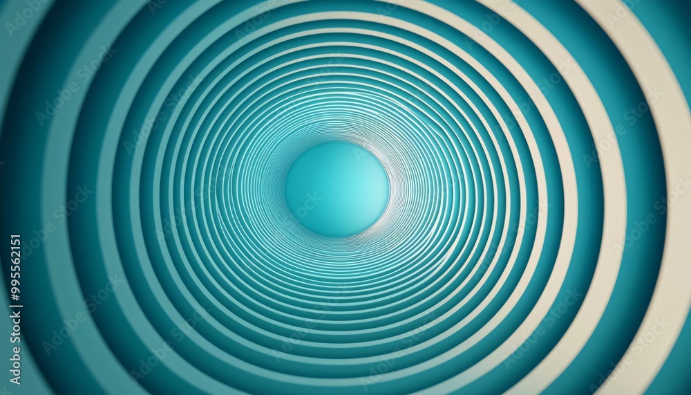 Wall mural a mesmerizing blue spiral pattern creating an illusion of depth and movement, perfect for abstract b