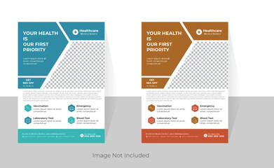 modern medical flyer design