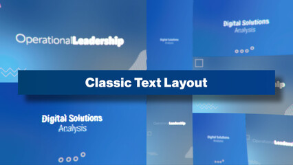 Classic Text Layout | Multi-Resolutions and Color Control Panel