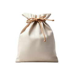 Obraz premium Beige Fabric Bag with Brown String