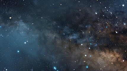 Naklejka premium Abstract Cosmic Scene: An abstract background depicting a cosmic scene with stars, nebulae, and galaxies.
