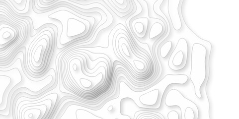 Vector abstract Topography map crave white and black wave doodle line topo map diagram relief line grid topo mountain background. geometric Line topography map contour background.