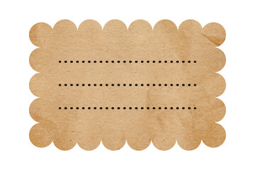 メッセージカード　型抜き クラフト素材　ラベル　